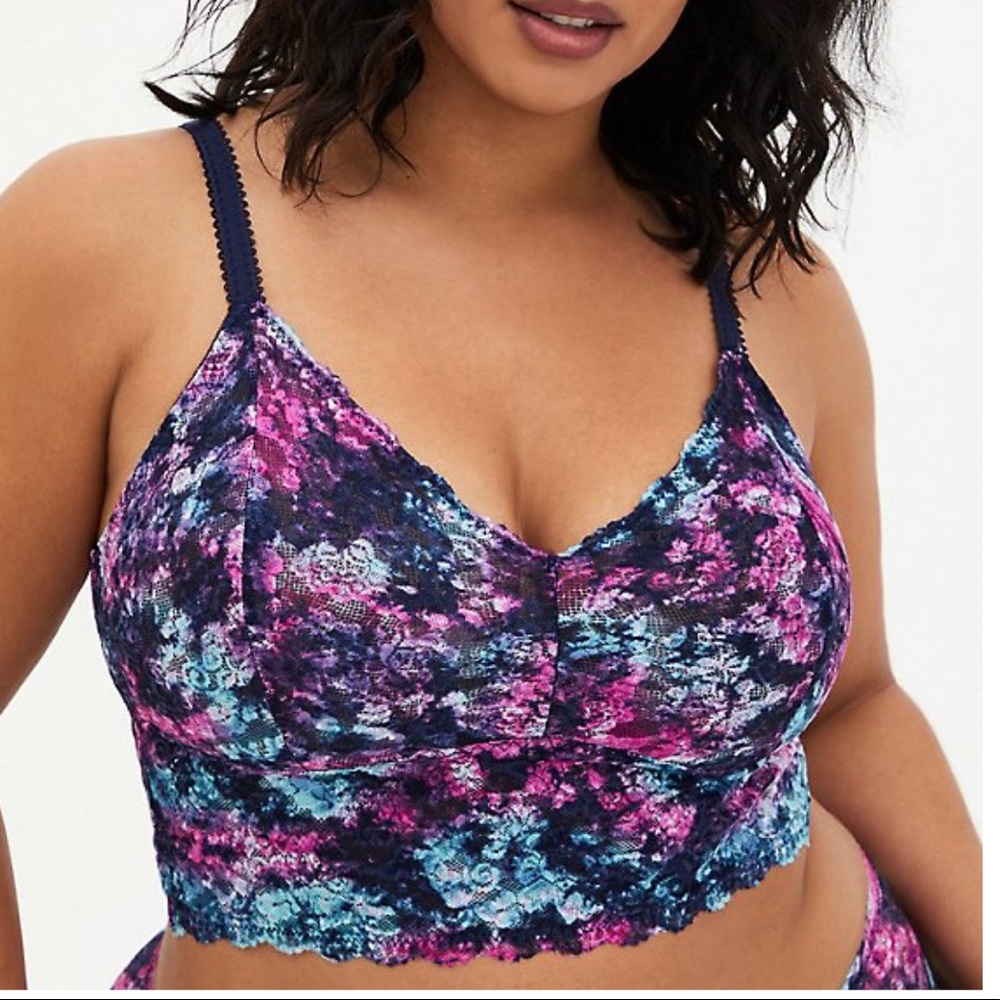 New w/ Tags: Torrid Black Tye Dye Lace Bralette